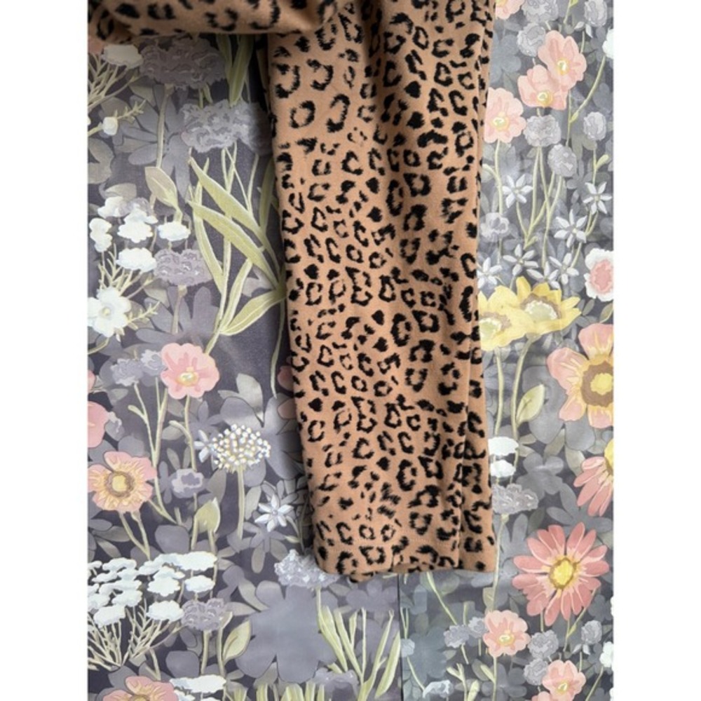 Chicos Leopard Print Leggings‎ Pants Women's Size 0R Tan Black - Picture 5 of 8
